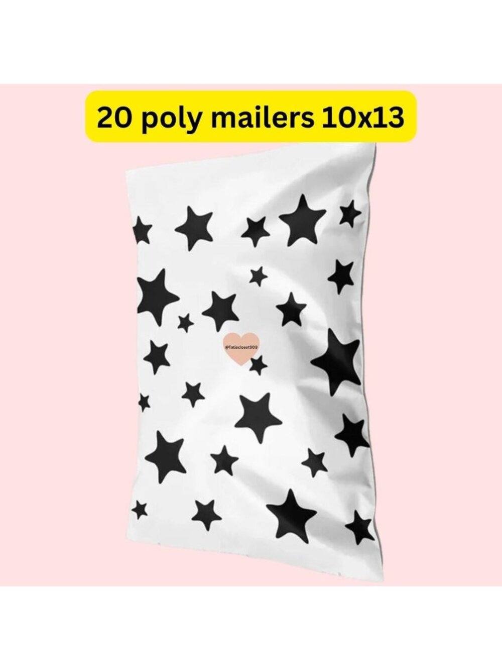 20 Black White Star